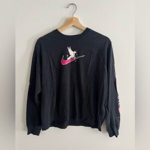 Nike Black Loose Fit Tee Unicorn